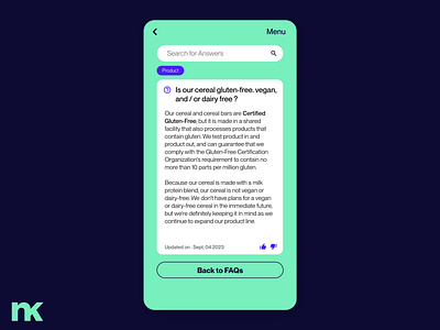 FAQ Reply View - Daily UI Design #26 challenge daily design faq ui