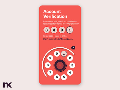 Error Screen - Daily UI Design #28 account challenge design error screen ui verification