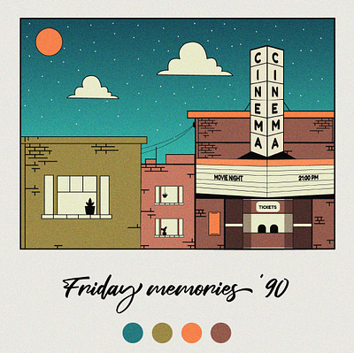 Friday memories adobe design graphic design illustration illustrator vector
