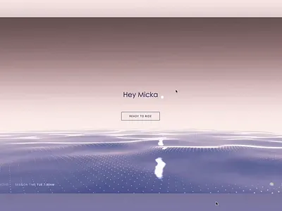 Wave AI landing page universe ai animation coaching dot immersion journal journalling wave wave ai webgl