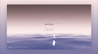 Wave AI landing page universe ai animation coaching dot immersion journal journalling wave wave ai webgl