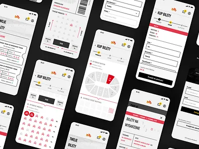 Ticket booking app for speedway team book buy cart e commerce forms input mobile purchase select speedway sport stadium ticket tickets