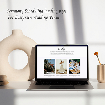 Ceremony scheduling landing page landing page ui ux ux research web design