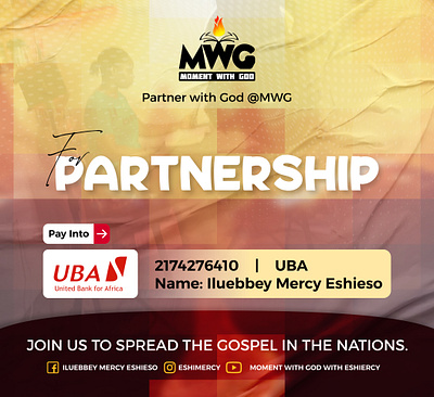 Partnership Flyer For MWG ad advert advertisement banner flyer graphic design