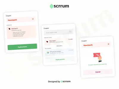 Coupon cards UI 3d animation app branding design graphic design illustration logo minimal motion graphics ui ux vector