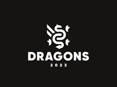 Dragons concept design dragon eagle logo