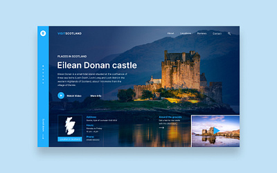 Visit Scotland Website Design for travellers branding design ui ux