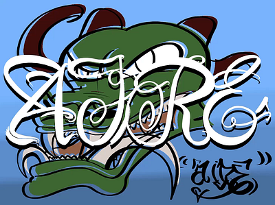 "Aire" animation artist artwork dibujo dragon illustration ilustra lettering tag