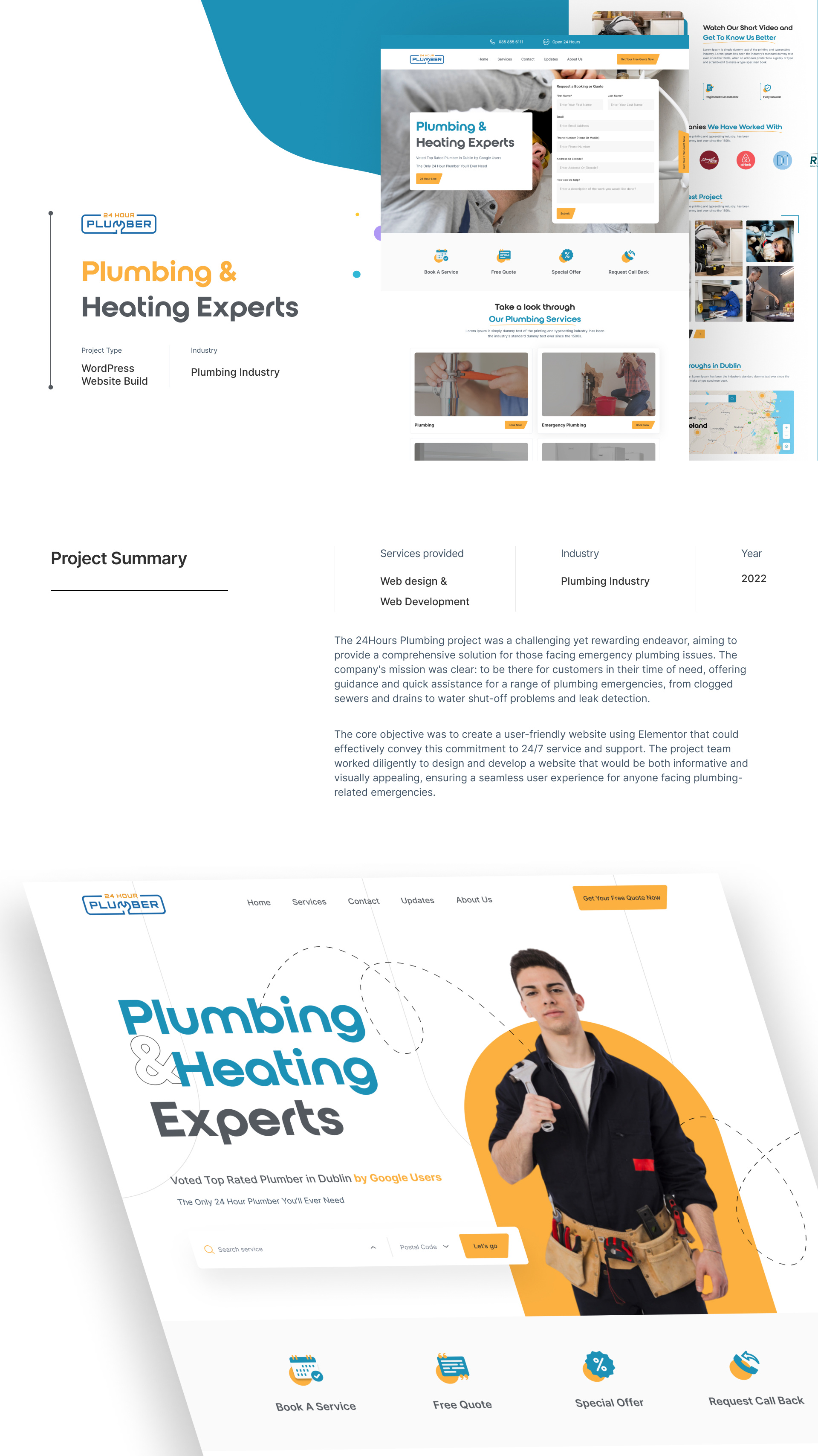 Plumbing & Heating Experts WordPress Elementor Case Study case studies elementor ui uiux uiux design user experience design user interface design ux ux ui ux ui design uxui uxui design website wordpress wordpress development wordpress plugin wordpress website wordpress website design