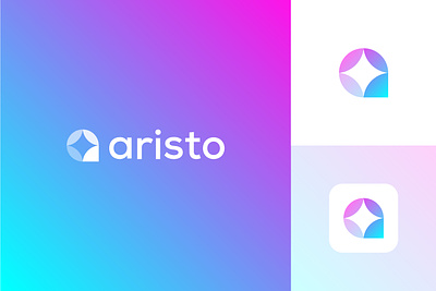 aristo abstract branding business logo creative custom elegant flat geometric logo graphic design icon logo logo design logo mark minimal logo minimalist logo simple timeless