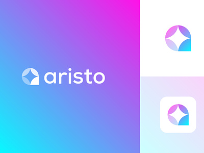 aristo abstract branding business logo creative custom elegant flat geometric logo graphic design icon logo logo design logo mark minimal logo minimalist logo simple timeless