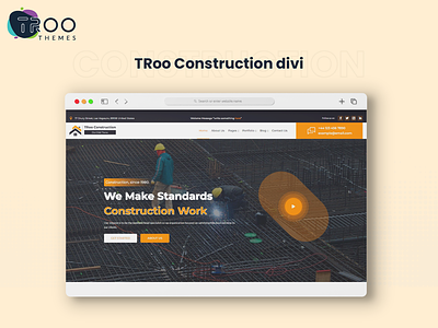 Landing Page Design for Construction construction constructionlife constructionsite constructiontheme divitheme troothemes wordpress