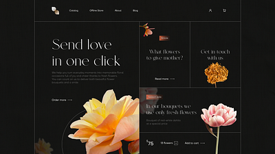 Flower Shop Website branding design event figma graphic design illustration logo ui ux webdesign