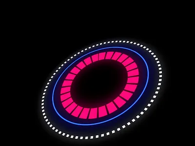 NUD animation. Pink/Blue after effects animation graphic design vector