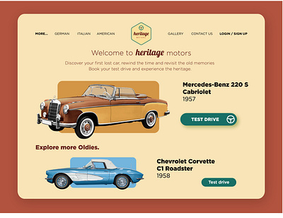 Website Homepage - Daily UI Design #35 automobile challenge daily design ui