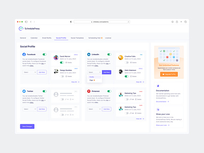 SchedulePress – Best Editorial Calendar, Schedule & Social Share calendar dashboard documentation pluginui product schedule schedulepress social share ui design ux design web app wordpress