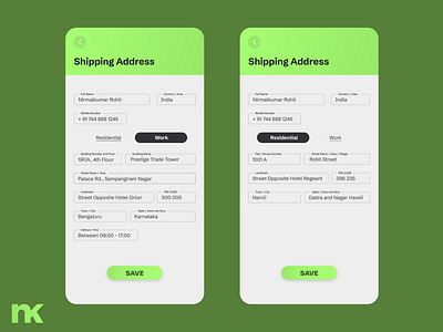 Shipping Address Form - Daily UI Design #42 address challenge daily design shipping ui