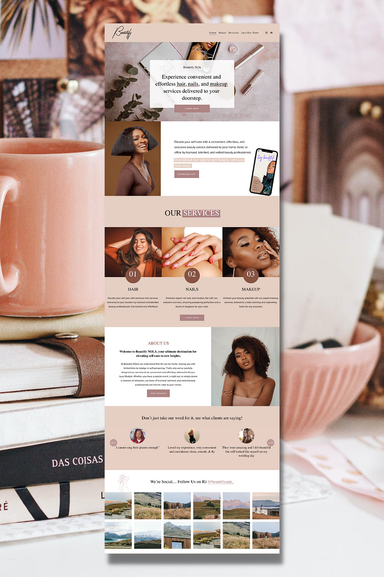 Beauty Squarespace Templates by Marva on Dribbble