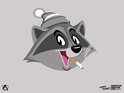 Raccoon Mondays! character design graphics illustration mascot mascot design t shirt design tee design vector design