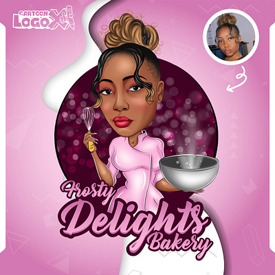 Bakery Logo Portrait, Cake Shop Cartoon Logo - cartoonlogox.com baker logo bakery business logo bakery life bakery logo baking art bread and pastry design cake shop logo cartoon baker cartoon portrait cartoonlogox cartoonlogoxdesign cupcake logo design for bakers graphic design logo design logo for bakeries pastry art sweet illustration yummy design