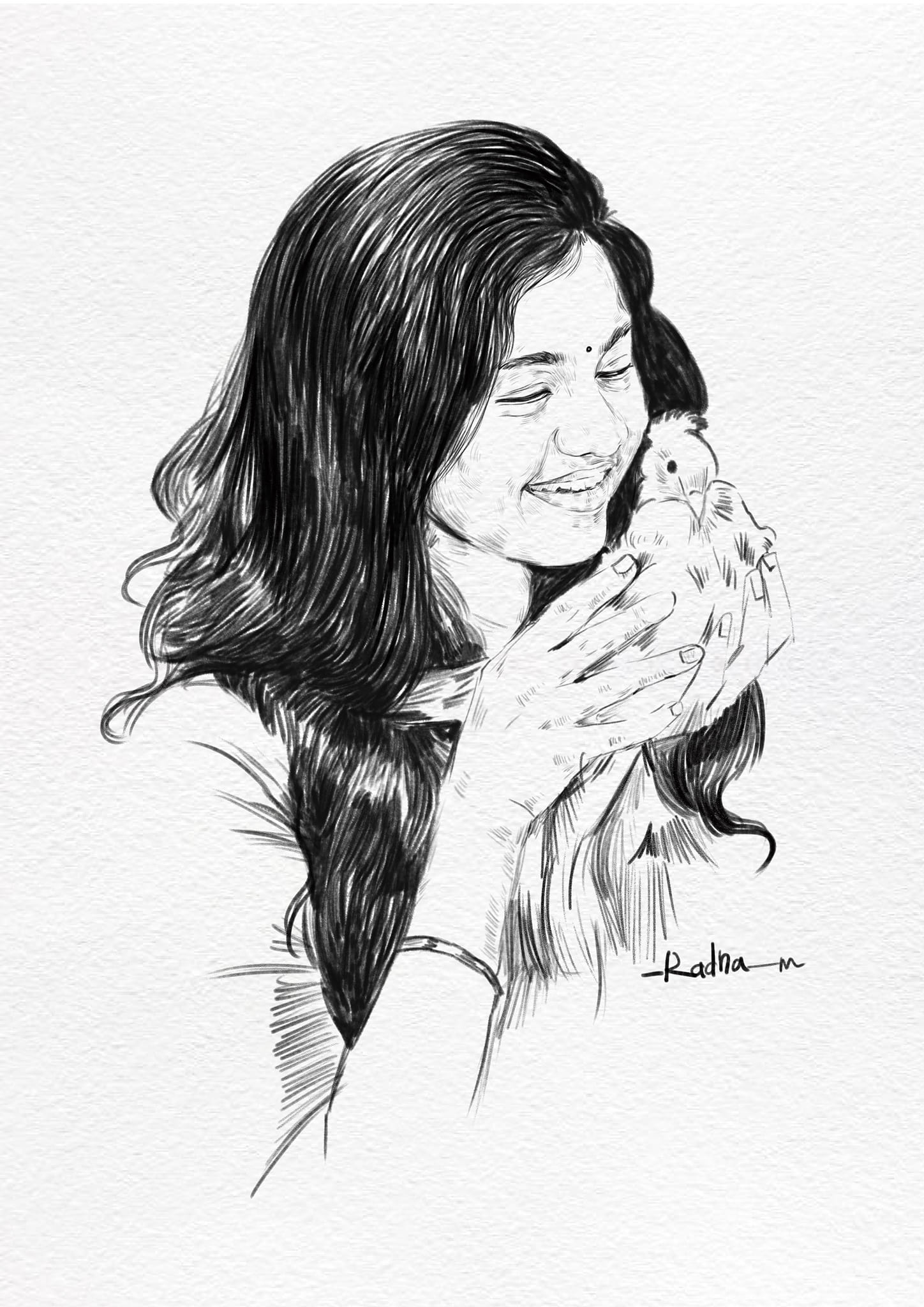 Digital pencil drawing by Radha krishnan on Dribbble