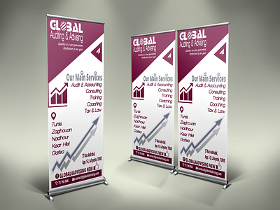 Rollup, Poster ads advertisement banner board banner branding car branding company profile esip gafsa graphic design insert poster print reusable roller up tunis