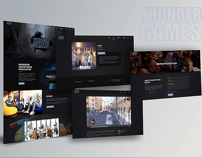 Thunder Games branding ui ux