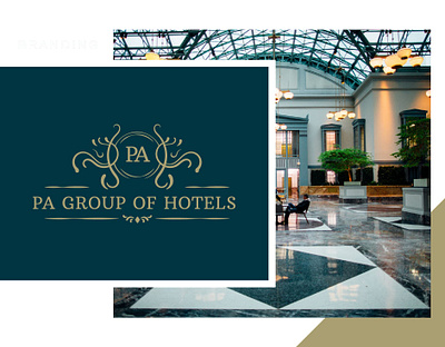 PA GROUP OF HOTELS branding graphic design logo
