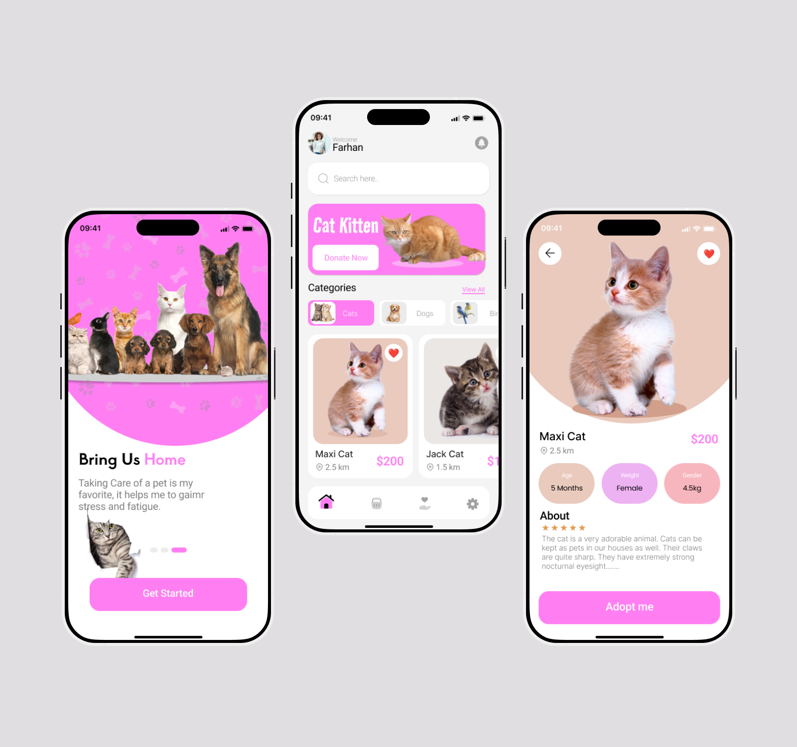 Pet App Ui Design By Faran UI/UX On Dribbble