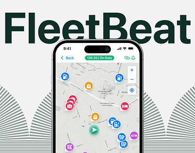 FleetBeat: Fleet Management System — Drivers' App app design branding figma fleet iosapp logistic logo mobile app ui ux vehicle