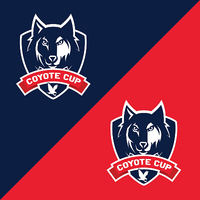 Coyote Cup branding graphic design logo logo design tournament logo