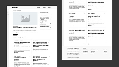 Client Content Hub Wireframes content hub news hub product design ux design wireframes