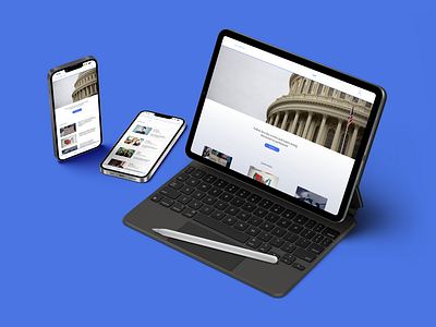 Political News on the go appdesign information responsive service ui userexperience ux web