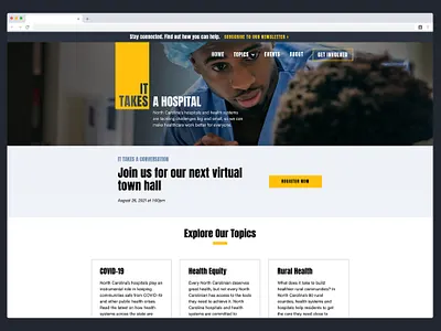 Healthcare Campaign Content Hub content hub product design ui design ux design visual design website design