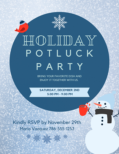 Holiday Party Flyer