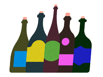 Colorful Spirits bottle colorful illustration wine wine bottle