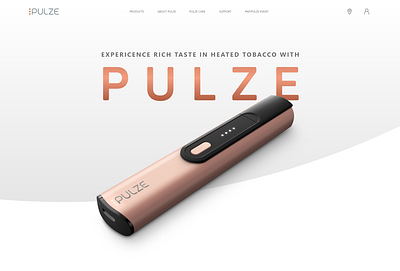 Pulze Landing page design animation after effects branding design illustration ui ui design uxui design