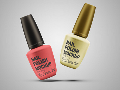 Free Nail Polish Mockup PSD free free mockup freebies mockup mockup design mockup psd nail polish product design psd mockup