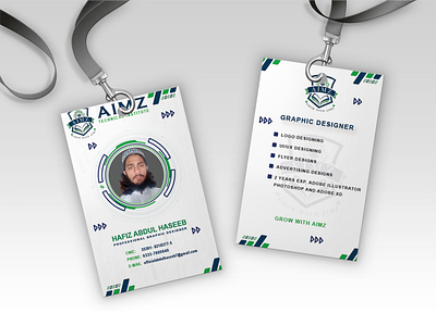 AIMZ INSTITUTE CARD DESIGN educational design institute card design professional design unique design