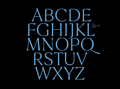 Lorne – ABC alphabet black blue design font serif type typeface typography variable