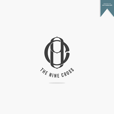 The Nine Cross branding design graphic design logo monogramlogo typography vector vintage vintagelogo