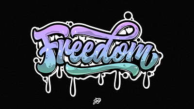 Freedom branding design graphic design lettering logo typography vector