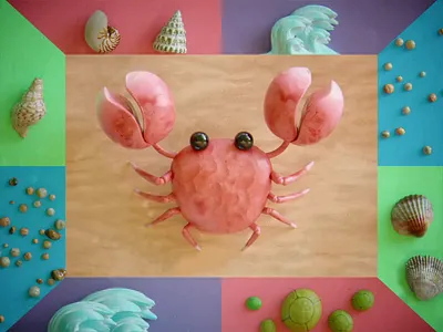 🦀Crabbing 3d 3d art animation crab illustration motion design motion graphics octane