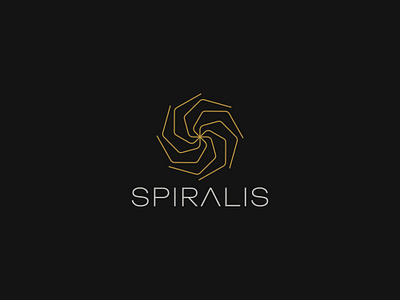 SPIRALIS - GEOMETRIC LOGO (FOR SALE) abstract branding clean design geometric hexagon icon line linear logo logotype minimal modern shape sign simple spiral sun tech vector