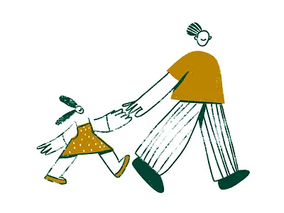 Kindergarten baby character design children friends illustration kids teacher