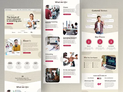 Stride Consulting Website UI UX college education non profit online education online school school study uiux unique website design