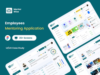 Employees Mentoring Application application dashobard design employee monitoring emplyees mentor saas ui ux web application