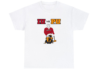 Indiana Edits IU vs PU Shirt american football apparel design football graphic design indiana edits indiana hoosiers indiana university iu vs pu nfl purdue purdue boilermakers shirt