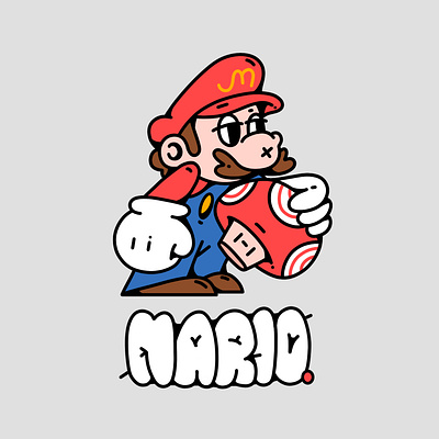 MARIO graphic design illustration nintendo videogame