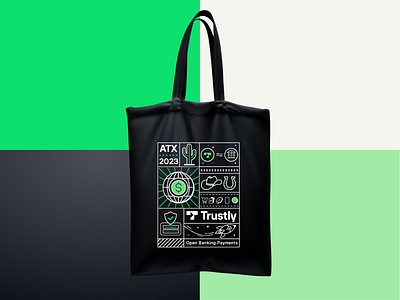 Trustly ATX Event - Exclusive Tote bag austin texas branding design illustration tote bag trustly